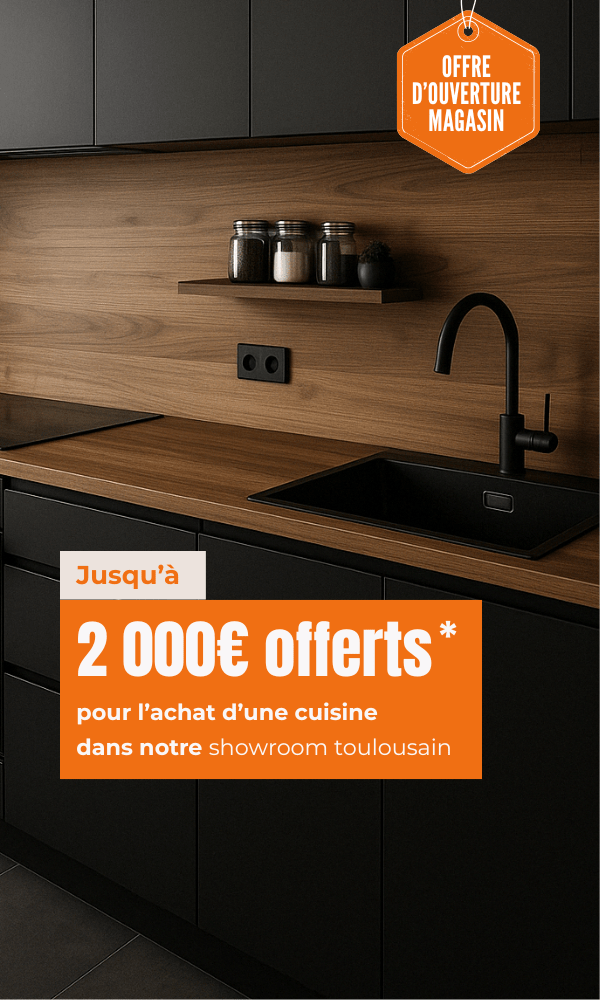 Cuisiniste Toulouse 7 offre cuisine du moment, 2000€ offerts pour l'achat d'une cuisine