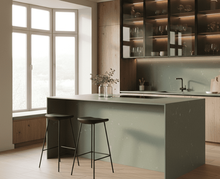 cuisine avec vitrine