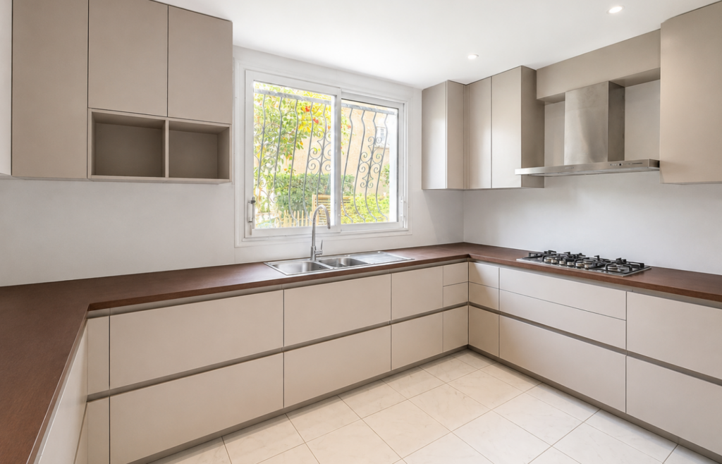cuisine beige et bois aux minimes (31200)