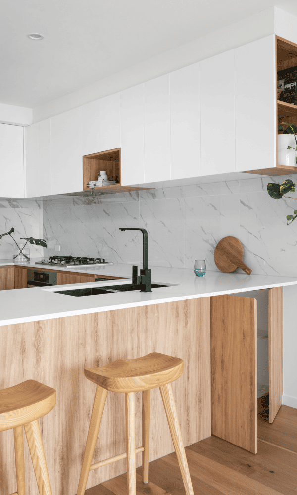 cuisine en u blanche